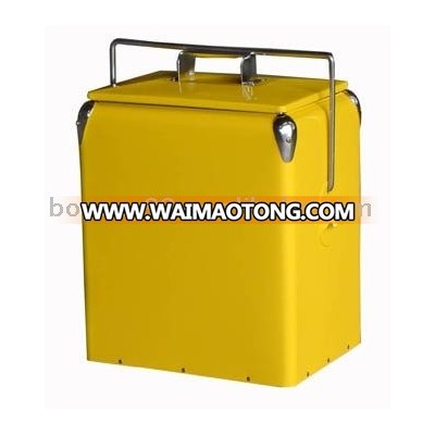 picnic metal ice chest cooler